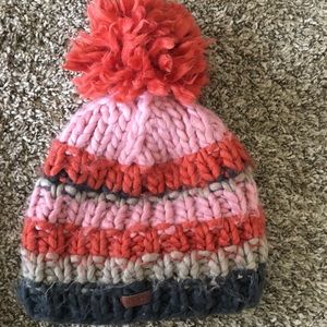 Colorful striped winter hat